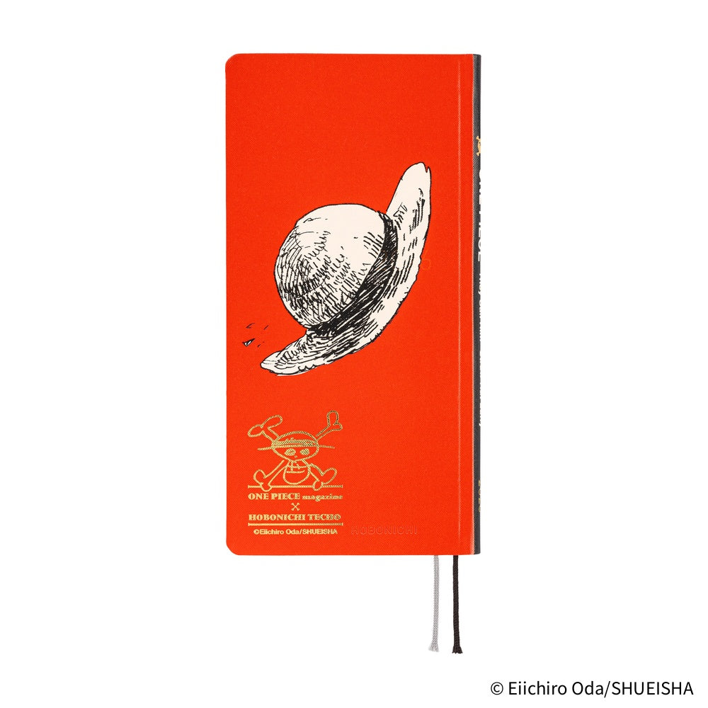 Hobonichi Techo 2026 - Weeks/Wallet Planner Book - ONE PIECE magazine: Straw Hat Luffy (Red) [English/Tall & Slim/Jan Start]