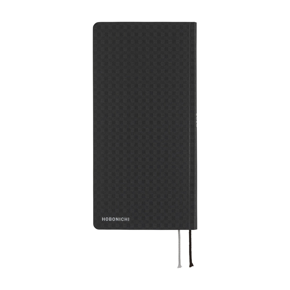 Hobonichi Techo 2026 - Weeks/Wallet Planner Book - Paper Series: Black Gingham [English/Tall & Slim/Jan Start]