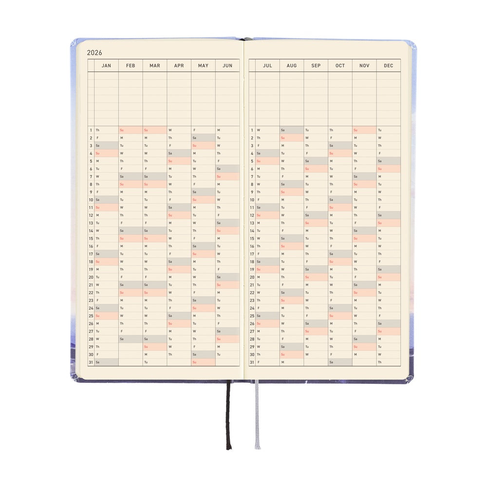 Hobonichi Techo 2026 - Weeks/Wallet Planner Book - Kyohei Sakaguchi: En Route to Kumamoto Port at Dawn  [English/Tall & Slim/Jan Start]