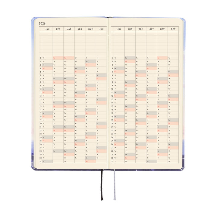 Hobonichi Techo 2026 - Weeks/Wallet Planner Book - Kyohei Sakaguchi: En Route to Kumamoto Port at Dawn  [English/Tall & Slim/Jan Start]