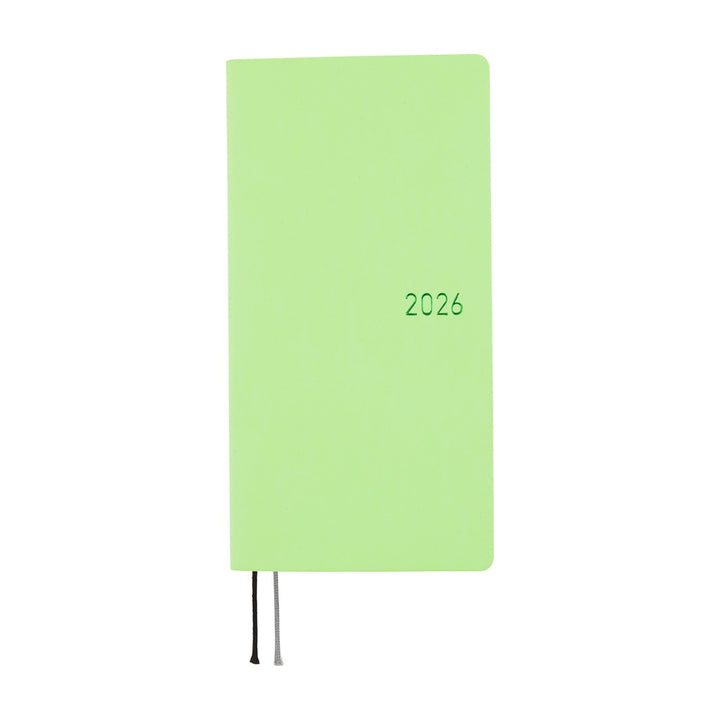 Hobonichi Techo 2026 - Weeks/Wallet Planner Book - Smooth: Melon Sorbet [English/Tall & Slim/Jan Start]