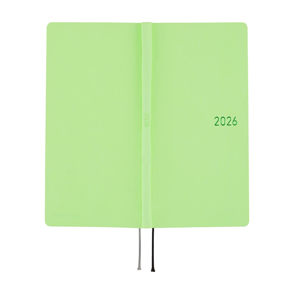 Hobonichi Techo 2026 - Weeks/Wallet Planner Book - Smooth: Melon Sorbet [English/Tall & Slim/Jan Start]
