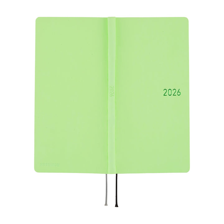 Hobonichi Techo 2026 - Weeks/Wallet Planner Book - Smooth: Melon Sorbet [English/Tall & Slim/Jan Start]