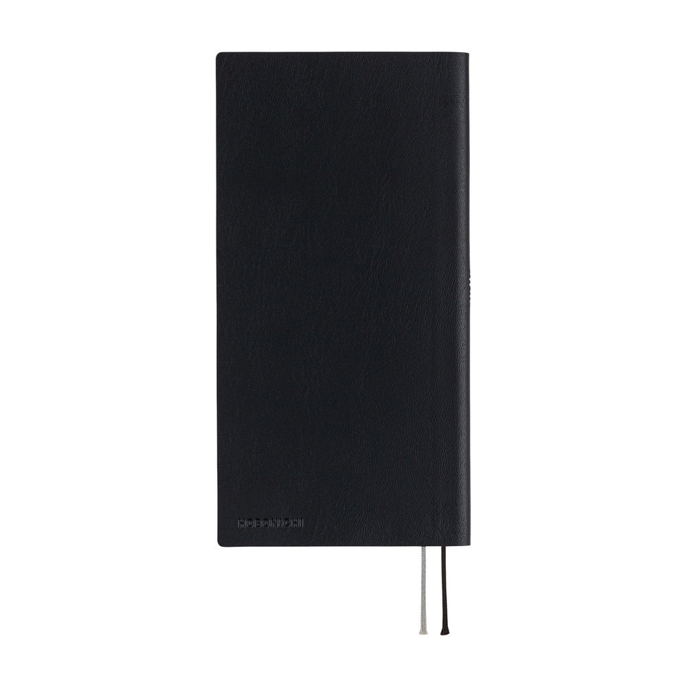 Hobonichi Techo 2026 - Weeks/Wallet Planner Book - White Line: Black [ENG/Tall & Slim/Jan Start]