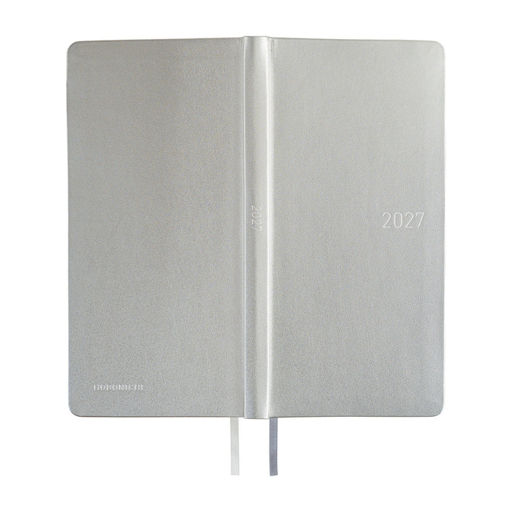 Hobonichi Techo 2027 - Weeks/Wallet Planner Book - Noble Silver [English/Tall & Slim/Jan Start]