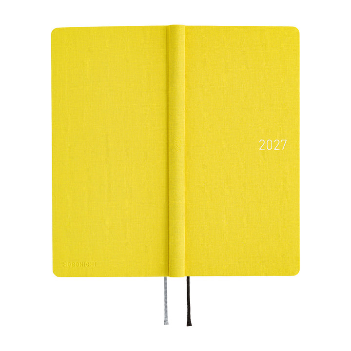 Hobonichi Techo 2027 - Weeks/Wallet Planner Book -  Canaria Yellow [English/Tall & Slim/Jan Start]