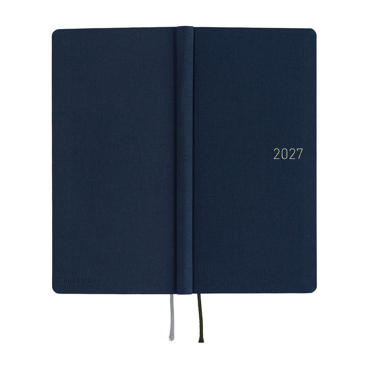 Hobonichi Techo 2027 - Weeks/Wallet Planner Book -  Midnight Blue [English/Tall & Slim/Jan Start]