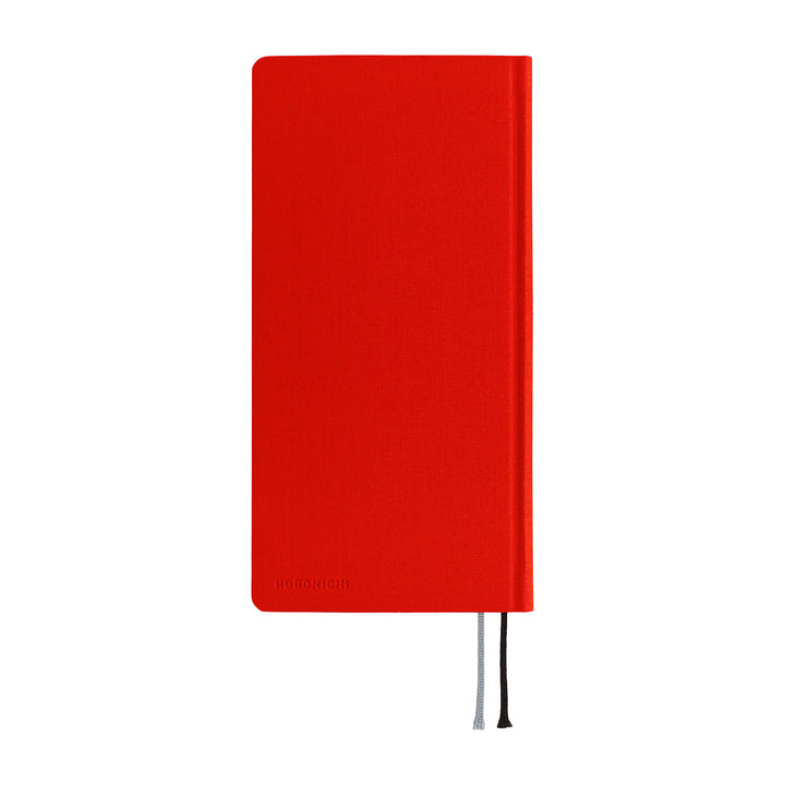 Hobonichi Techo 2027 - Weeks/Wallet Planner Book -  Poppy Red [English/Tall & Slim/Jan Start]