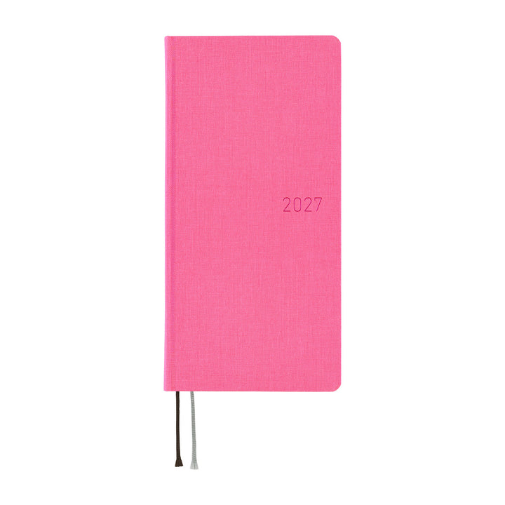 Hobonichi Techo 2027 - Weeks/Wallet Planner Book -  Pink Sapphire [English/Tall & Slim/Jan Start]