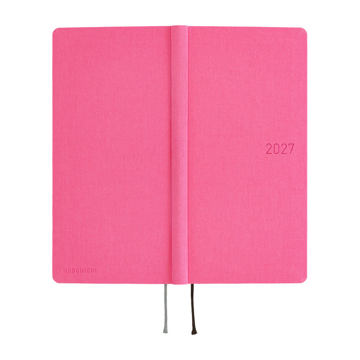 Hobonichi Techo 2027 - Weeks/Wallet Planner Book -  Pink Sapphire [English/Tall & Slim/Jan Start]