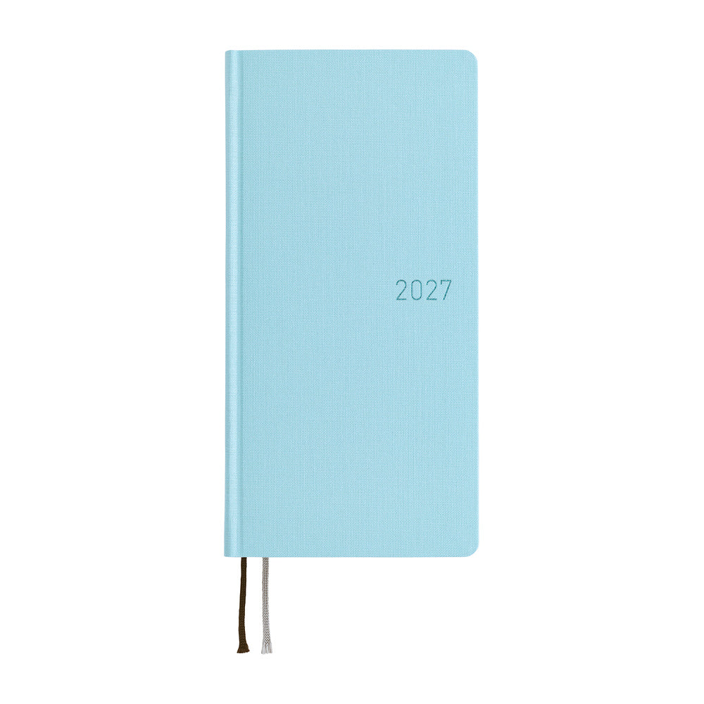 Hobonichi Techo 2027 - Weeks/Wallet Planner Book -  Sea Glass [English/Tall & Slim/Jan Start]