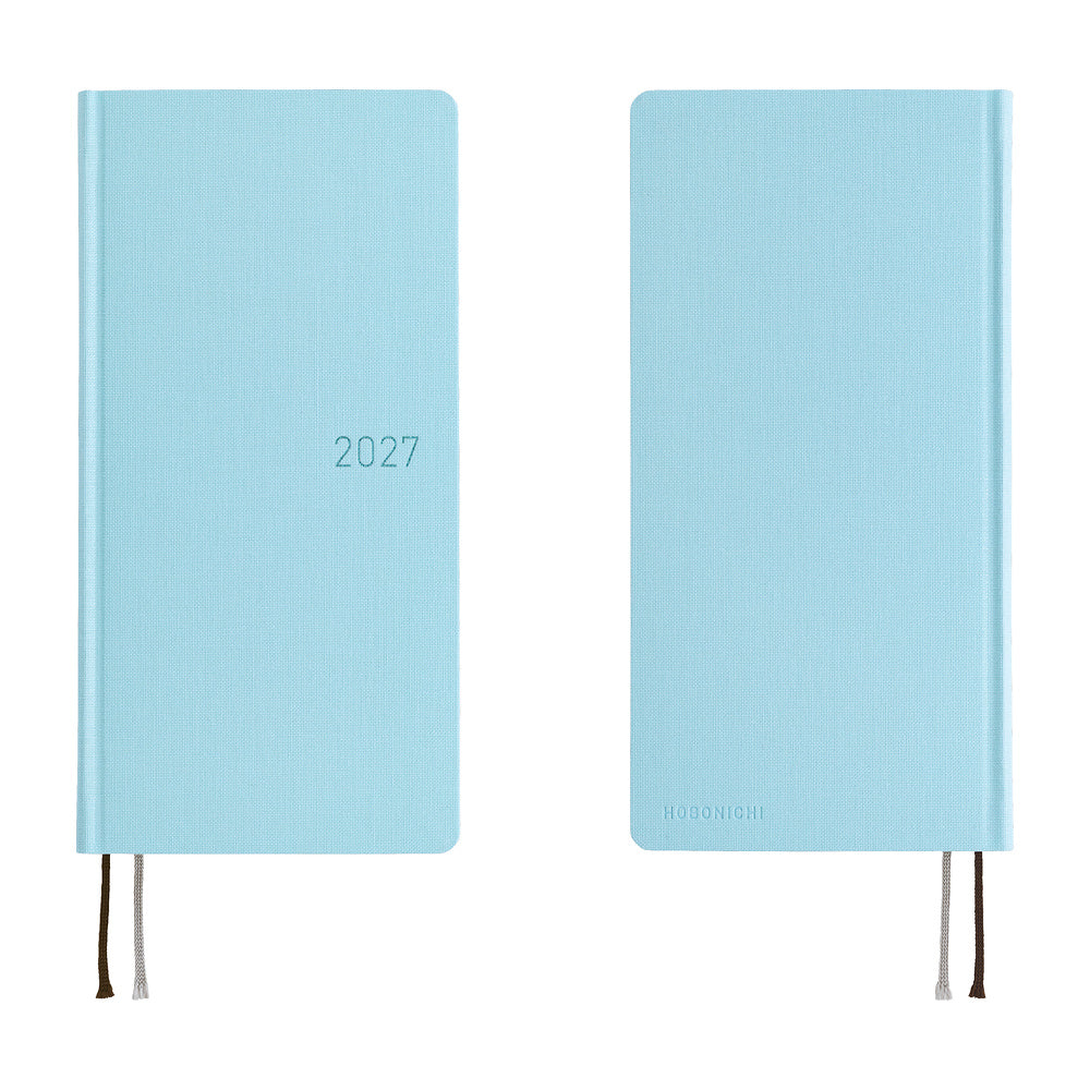 Hobonichi Techo 2027 - Weeks/Wallet Planner Book -  Sea Glass [English/Tall & Slim/Jan Start]