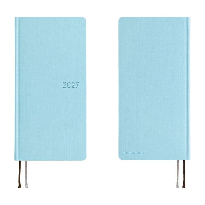 Hobonichi Techo 2027 - Weeks/Wallet Planner Book -  Sea Glass [English/Tall & Slim/Jan Start]