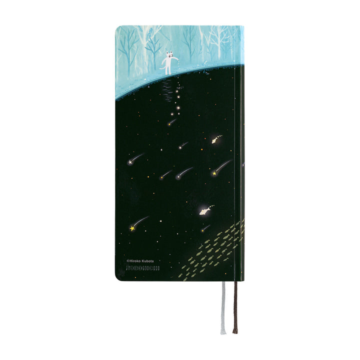 Hobonichi Techo 2027 - Weeks/Wallet Planner Book - Meteor Shower in the Light Blue Forest [English/Tall & Slim/Jan Start]