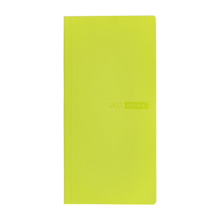 Hobonichi Techo 2027 - Weeks/Wallet Planner Book MEGA - Lime Green [English/Tall & Slim/Jan Start]
