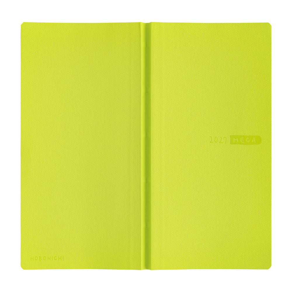 Hobonichi Techo 2027 - Weeks/Wallet Planner Book MEGA - Lime Green [English/Tall & Slim/Jan Start]