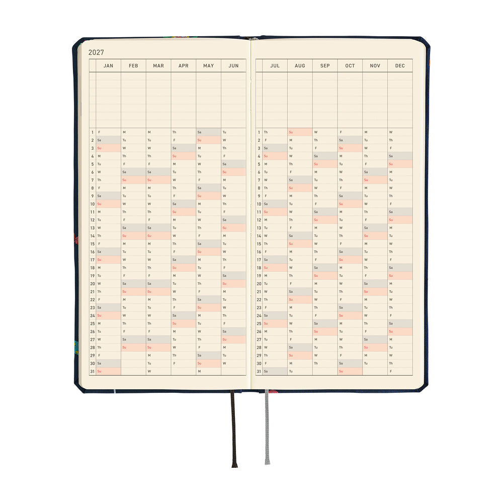Hobonichi Techo 2027 - Weeks/Wallet Planner Book MEGA - Candy Dream [English/Tall & Slim/Jan Start]