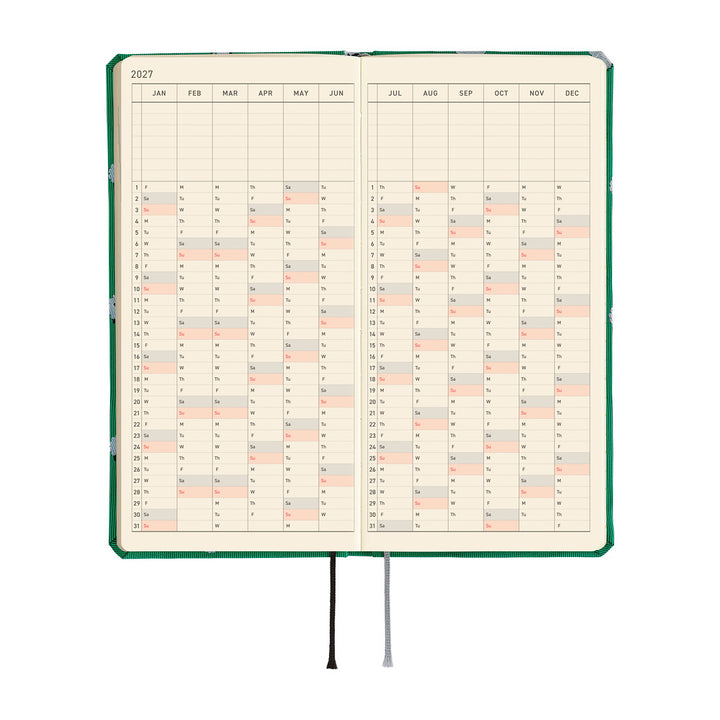 Hobonichi Techo 2027 - Weeks/Wallet Planner Book MEGA - Sheep Sheep Sheep [English/Tall & Slim/Jan Start]