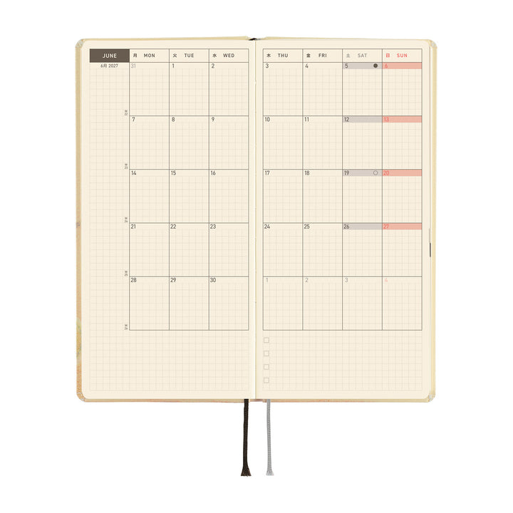 Hobonichi Techo 2027 - Weeks/Wallet Planner Book - Once, in Spring [English/Tall & Slim/Jan Start]