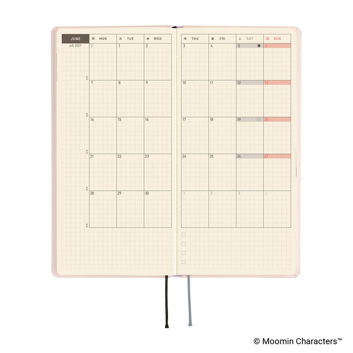 Hobonichi Techo 2027 - Weeks/Wallet Planner Book - At the Table [English/Tall & Slim/Jan Start]