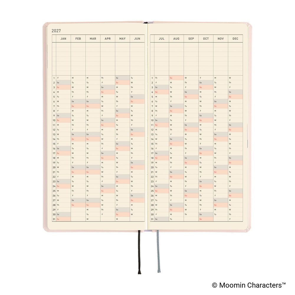 Hobonichi Techo 2027 - Weeks/Wallet Planner Book - At the Table [English/Tall & Slim/Jan Start]