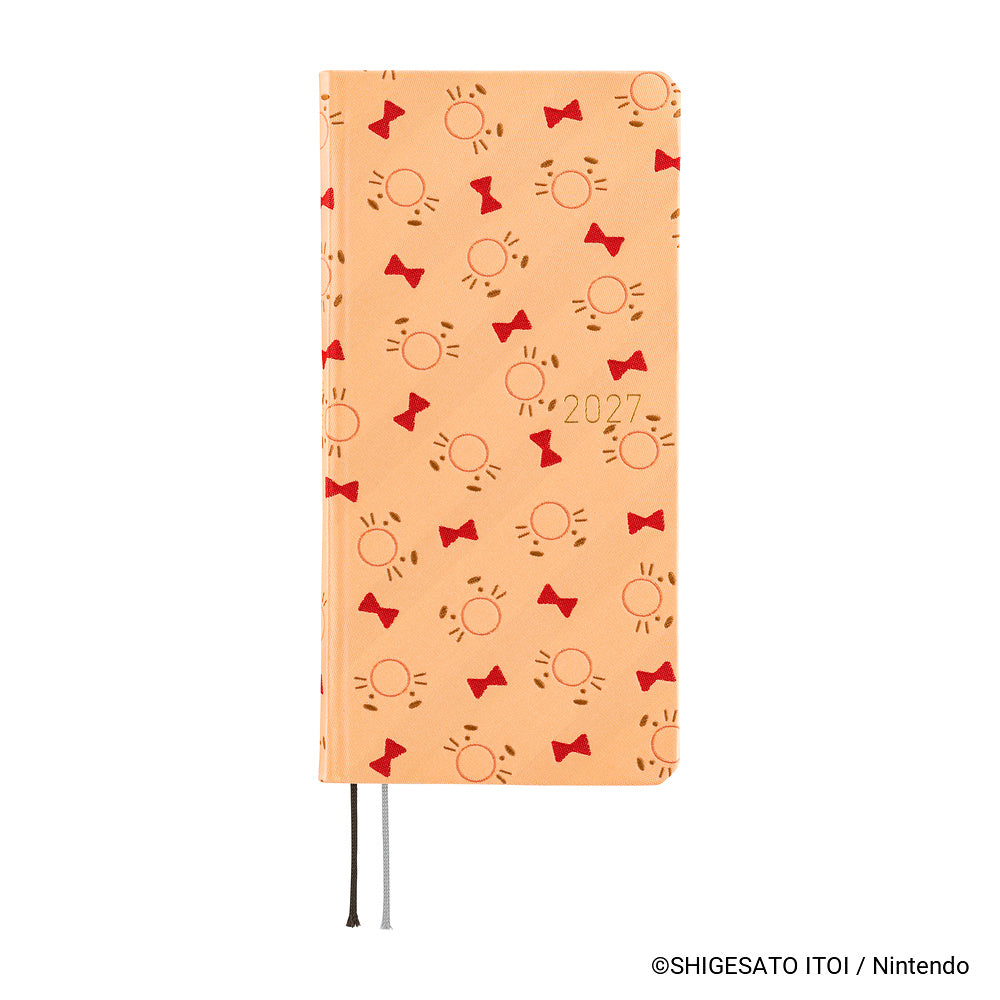 Hobonichi Techo 2027 - Weeks/Wallet Planner Book - Mr. Saturn Pattern [English/Tall & Slim/Jan Start]