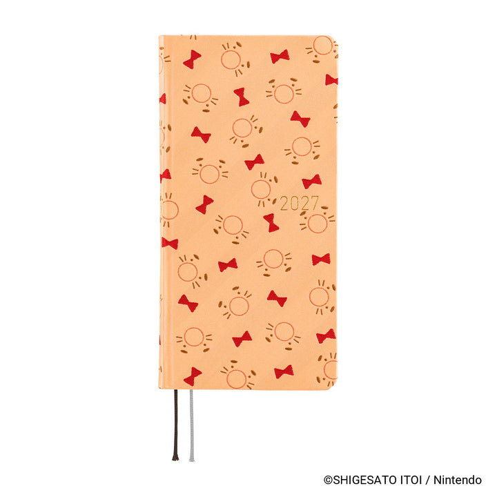 Hobonichi Techo 2027 - Weeks/Wallet Planner Book - Mr. Saturn Pattern [English/Tall & Slim/Jan Start]