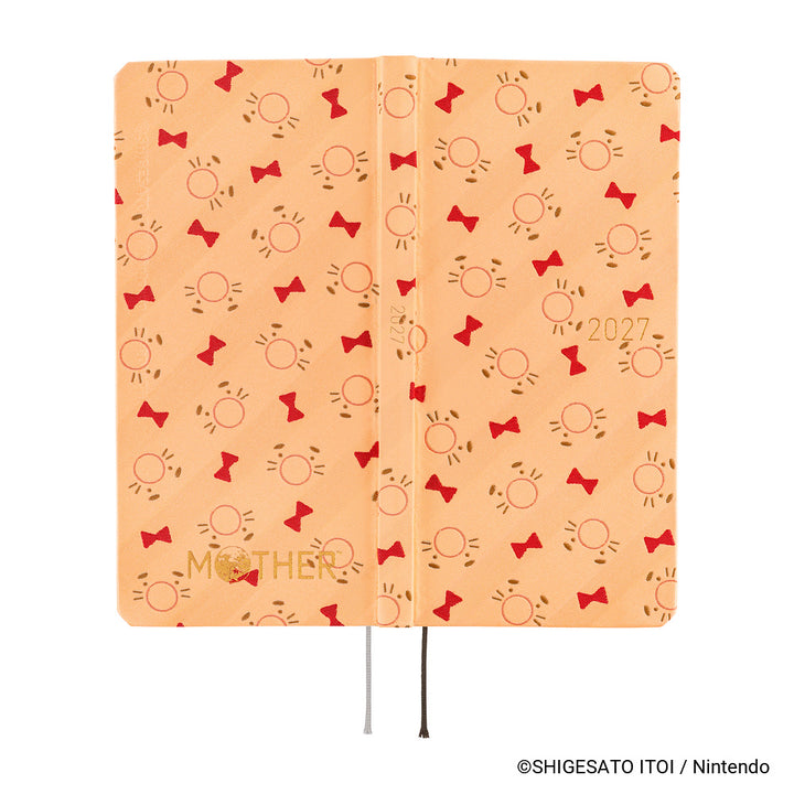 Hobonichi Techo 2027 - Weeks/Wallet Planner Book - Mr. Saturn Pattern [English/Tall & Slim/Jan Start]