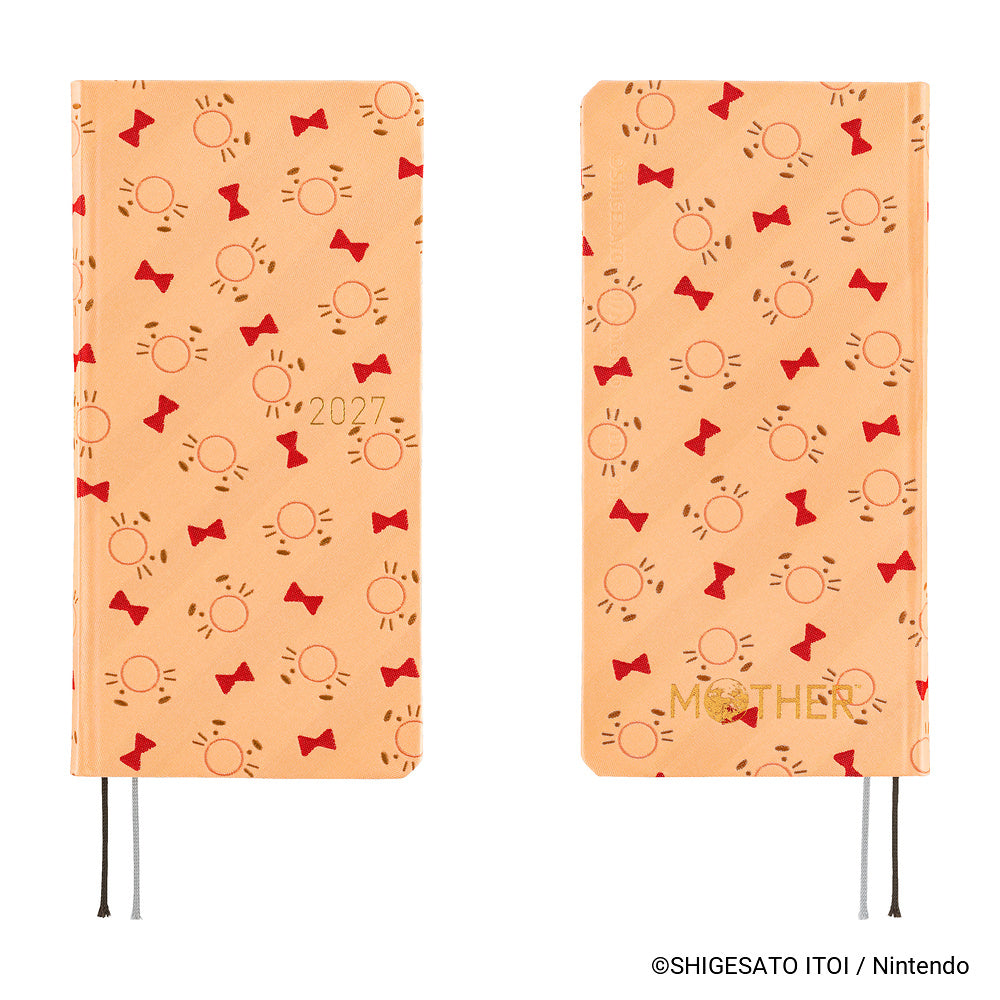 Hobonichi Techo 2027 - Weeks/Wallet Planner Book - Mr. Saturn Pattern [English/Tall & Slim/Jan Start]