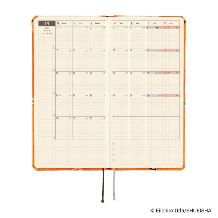 Hobonichi Techo - 2027 Japanese Weeks Planner - ONE PIECE: Very Very Merry! [Mon & Jan Start]