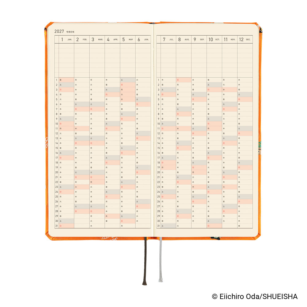 Hobonichi Techo - 2027 Japanese Weeks Planner - ONE PIECE: Very Very Merry! [Mon & Jan Start]