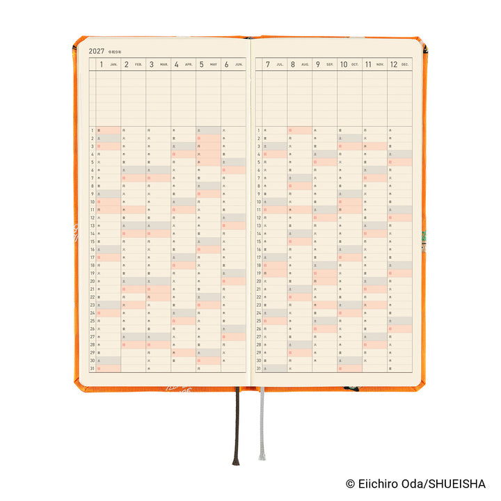 Hobonichi Techo - 2027 Japanese Weeks Planner - ONE PIECE: Very Very Merry! [Mon & Jan Start]