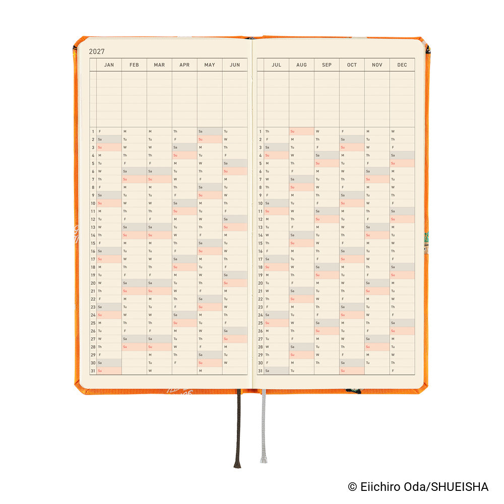 Hobonichi Techo - 2027 English Weeks Planner - ONE PIECE: Very Very Merry! [Mon & Jan Start]