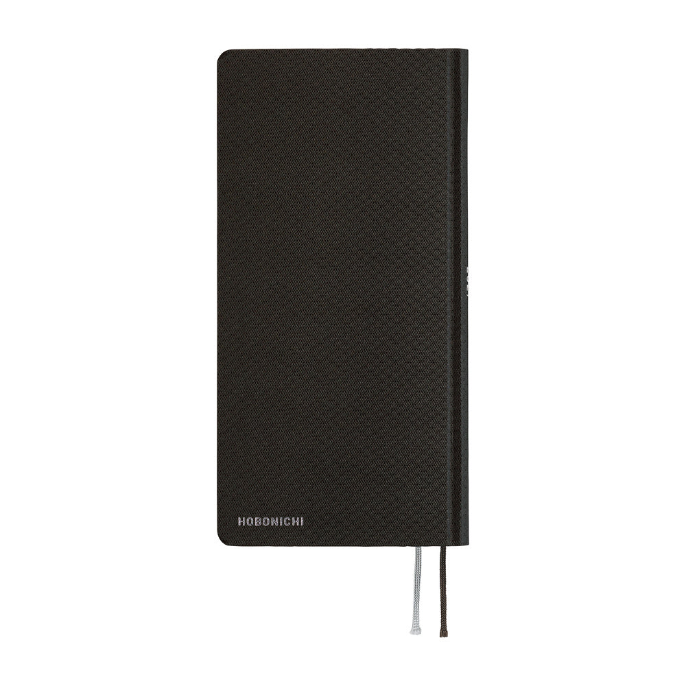 Hobonichi Techo 2027 - Weeks/Wallet Planner Book - Black Argyle [English/Tall & Slim/Jan Start]