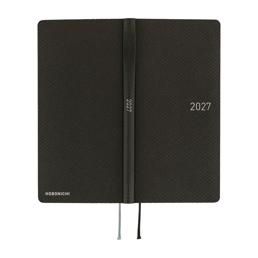 Hobonichi Techo 2027 - Weeks/Wallet Planner Book - Black Argyle [English/Tall & Slim/Jan Start]