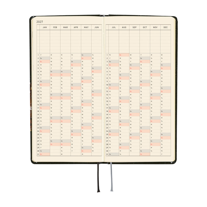 Hobonichi Techo 2027 - Weeks/Wallet Planner Book - Starlight [English/Tall & Slim/Jan Start]