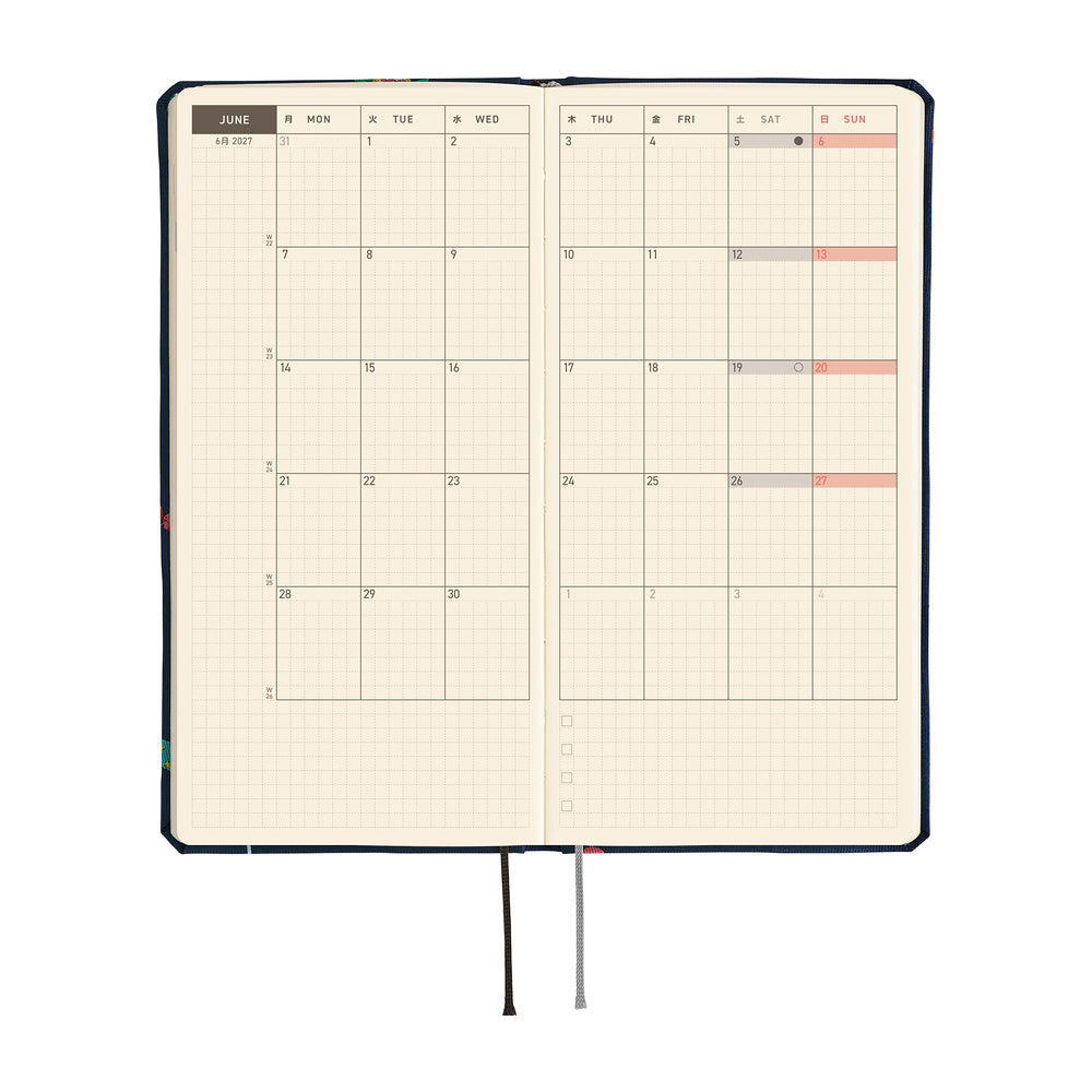 Hobonichi Techo 2027 - Weeks/Wallet Planner Book - Candy Dream [English/Tall & Slim/Jan Start]