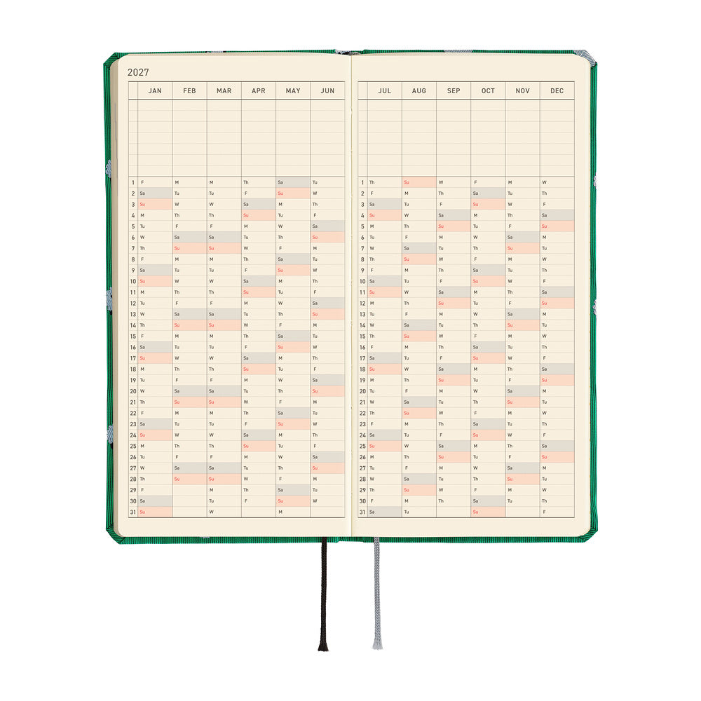 Hobonichi Techo 2027 - Weeks/Wallet Planner Book - Sheep Sheep Sheep [English/Tall & Slim/Jan Start]