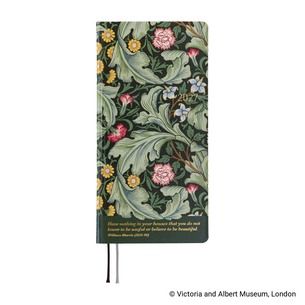 Hobonichi Techo 2027 - Weeks/Wallet Planner Book - Leicester [English/Tall & Slim/Jan Start]