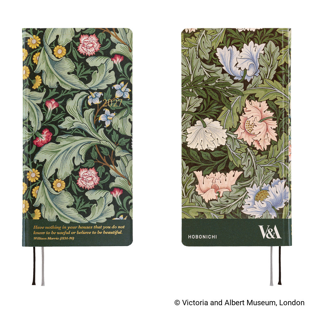 Hobonichi Techo 2027 - Weeks/Wallet Planner Book - Leicester [English/Tall & Slim/Jan Start]