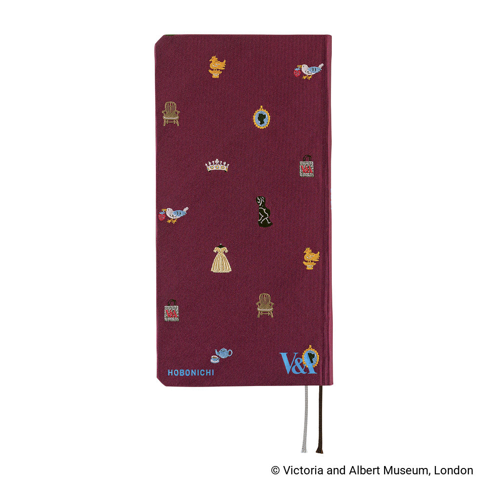 Hobonichi Techo 2027 - Weeks/Wallet Planner Book - Welcome to the V&A [English/Tall & Slim/Jan Start]