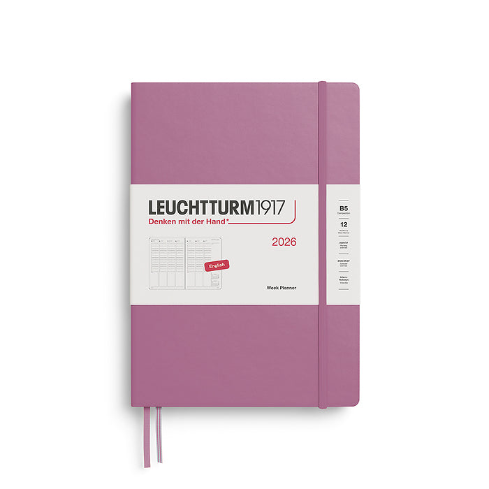 Leuchtturm1917 - A5 2026 Weekly Planner - Dusty Rose