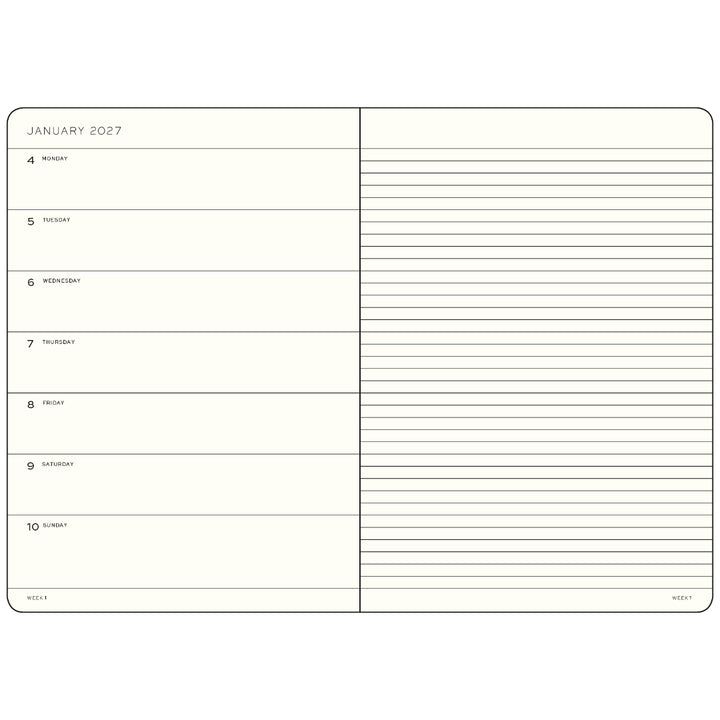 Leuchtturm1917 - 2027 Weekly Planner & Notebook - A4+ Master