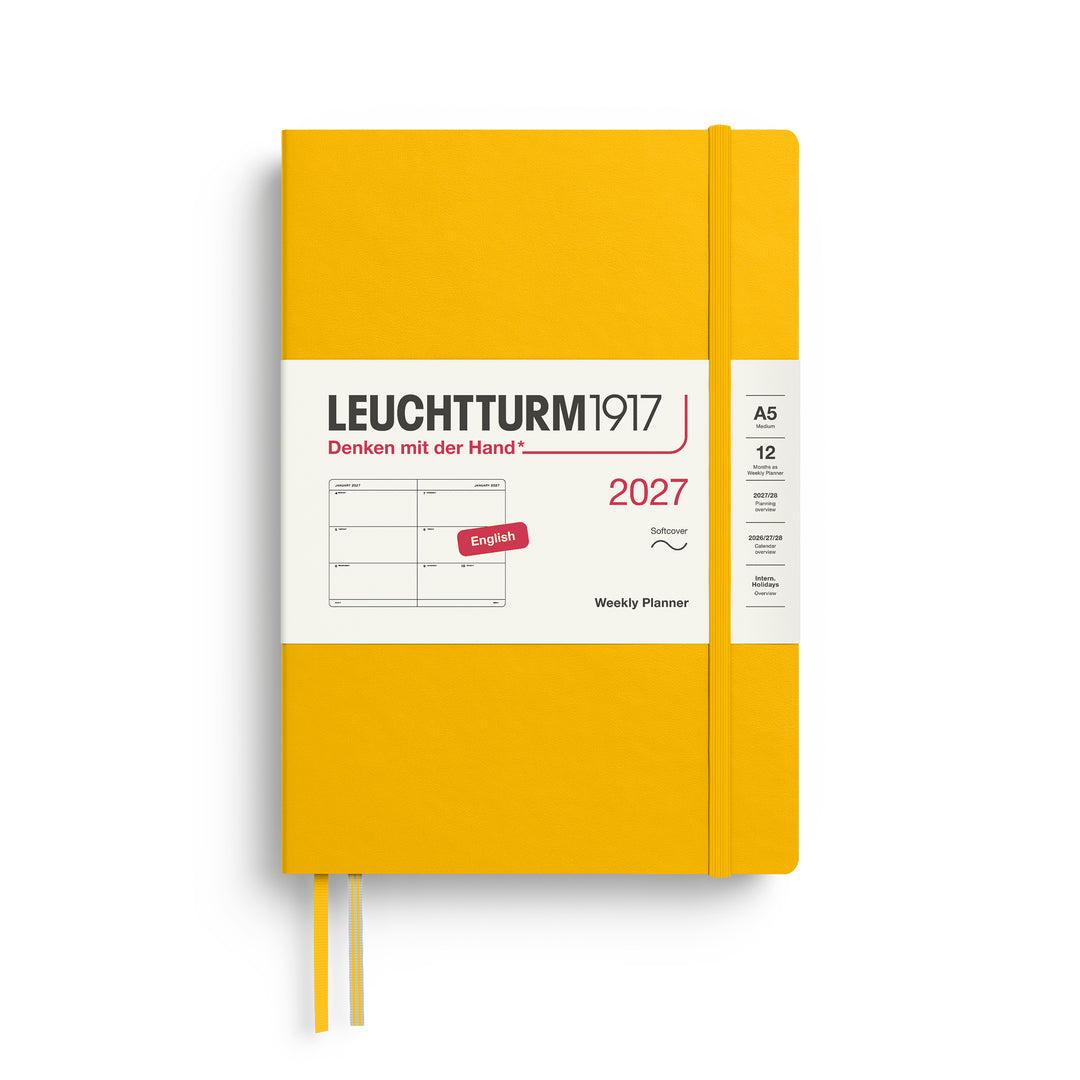 Leuchtturm1917 - 2027 Weekly Planner - English - A5 - Softcover - Sunflower