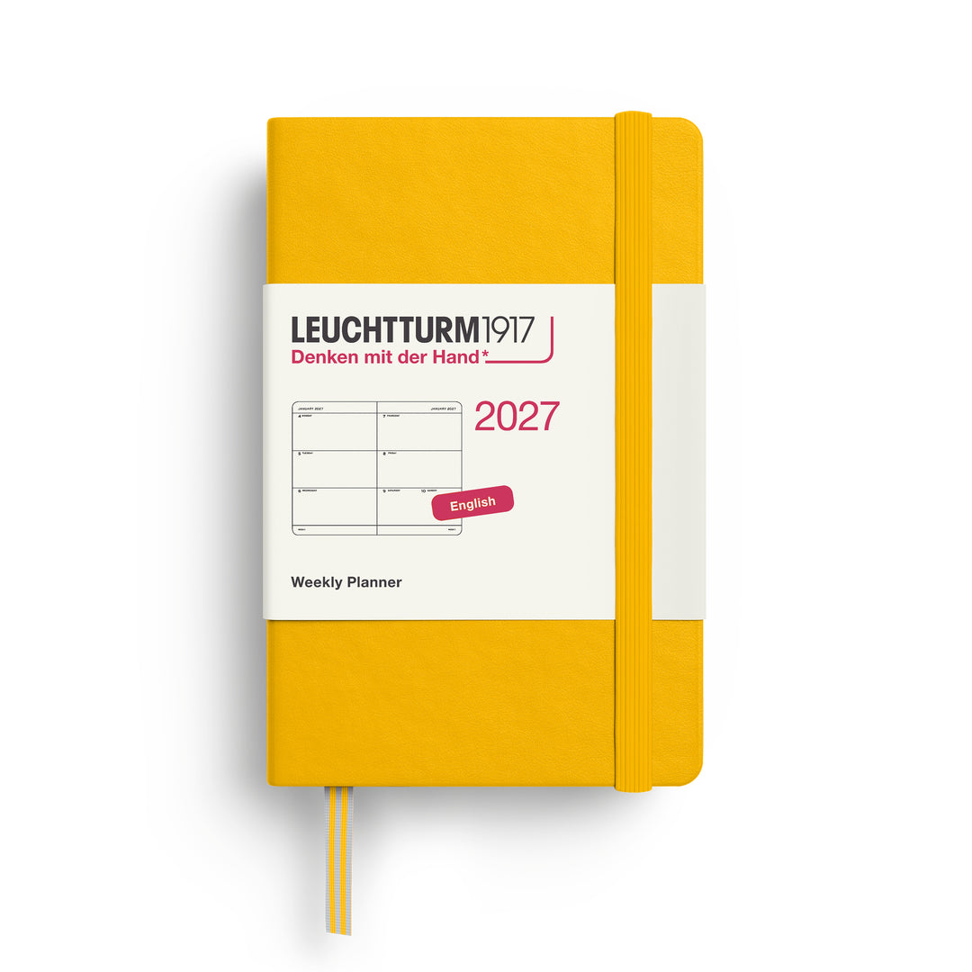 Leuchtturm1917 - 2027 Weekly Planner Mini - English - A7 - Hardcover - Sunflower