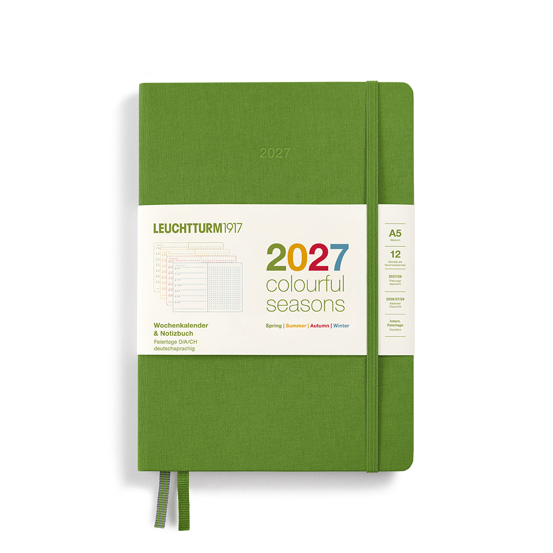 Leuchtturm1917 - 2027 Weekly Planner & Notebook - A5 Dotted - Colourful Seasons Edition