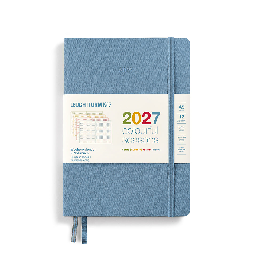 Leuchtturm1917 - 2027 Weekly Planner & Notebook - A5 Dotted - Colourful Seasons Edition