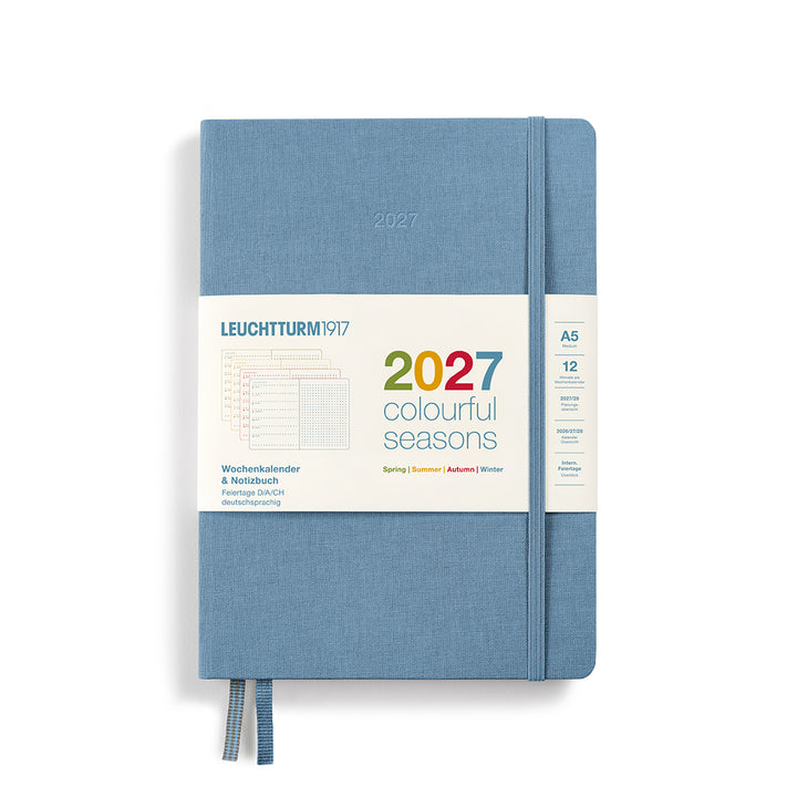 Leuchtturm1917 - 2027 Weekly Planner & Notebook - A5 Dotted - Colourful Seasons Edition
