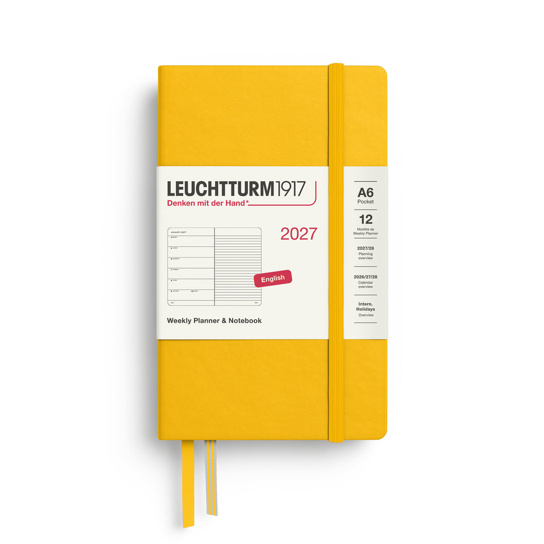 Leuchtturm1917 - 2027 Weekly Planner & Notebook - A6 Lined - Sunflower