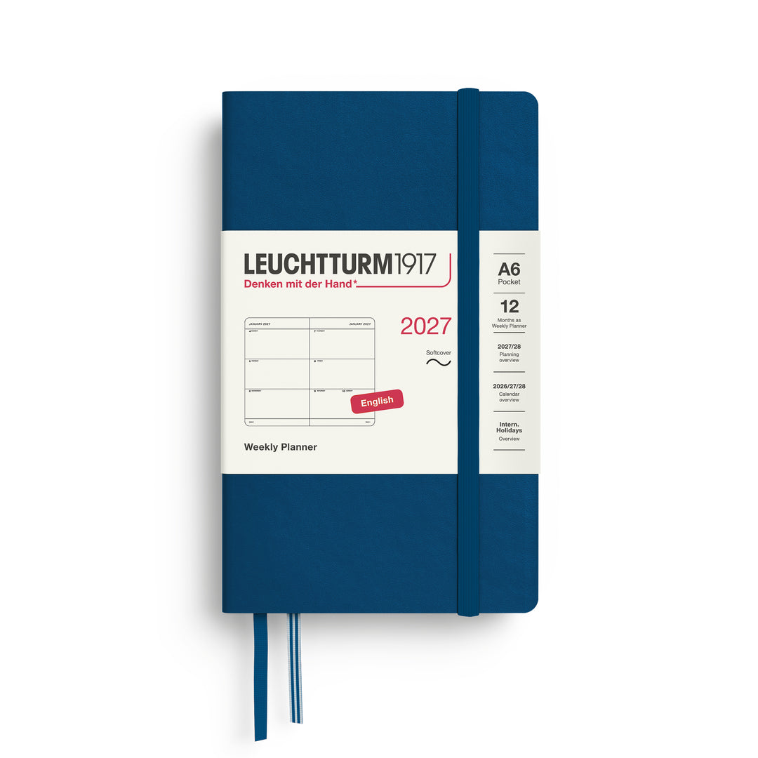 Leuchtturm1917 - 2027 Weekly Planner Pocket - English - A6 - Softcover - Indigo